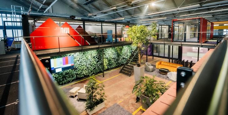 Innenansicht des Hive-Areals in Göppingen