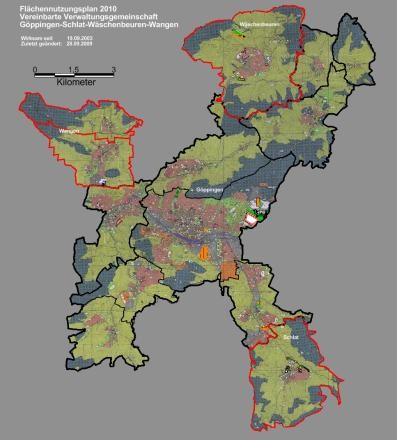 Flächennutzungsplan der Stadt Göppingen