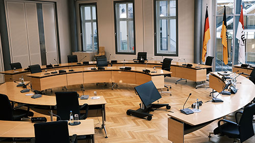 Der Große Sitzungssaal im Göppinger Rathaus