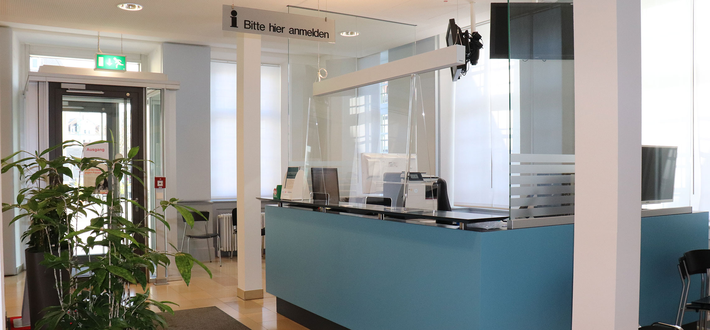 Der Infoschalter im Bürgerbüro im Rathaus.