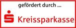 Logo mit der Aufschrift "Gefördert durch die Kreissparkasse"