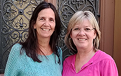 Foto von Petra Bossert und Jacqueline Hallenbach