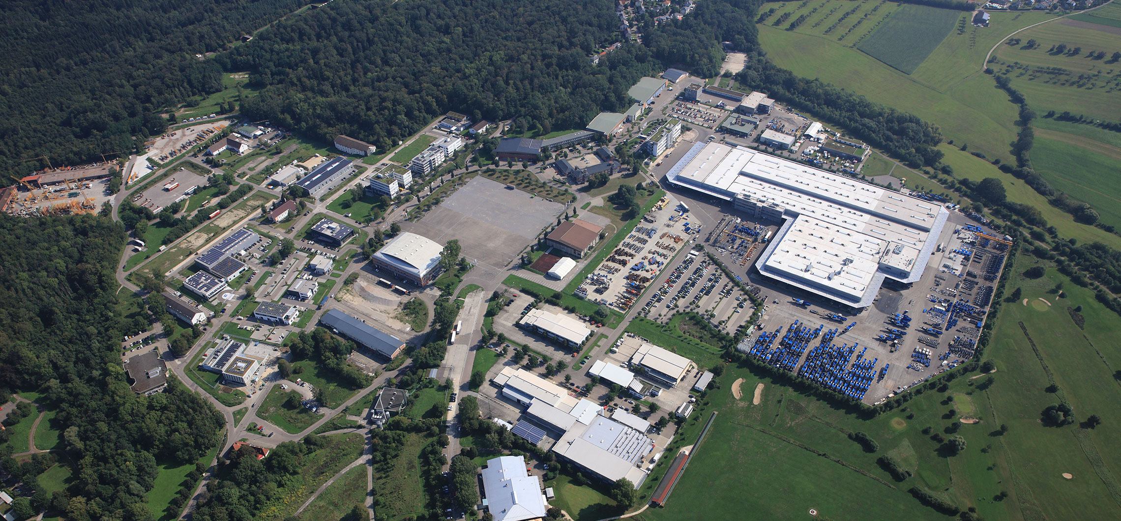 Luftaufnahme des Stauferparks