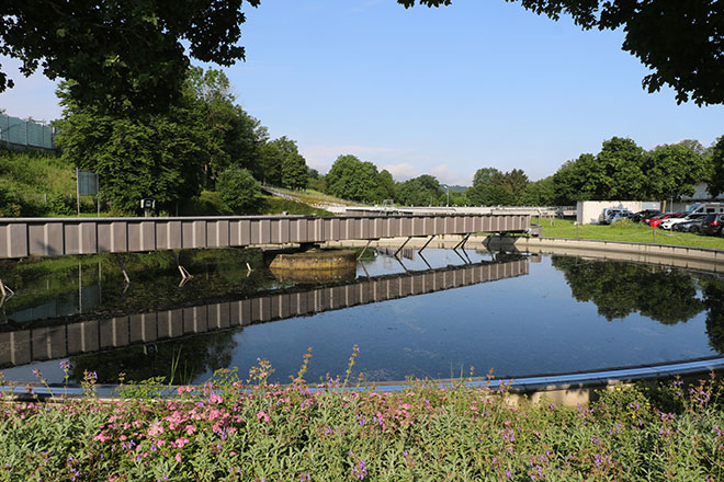 Ein Klärbecken der Stadtentwässerung Göppingen