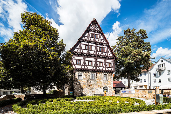 Außenaufnahme des Museums im Storchen im Sommer