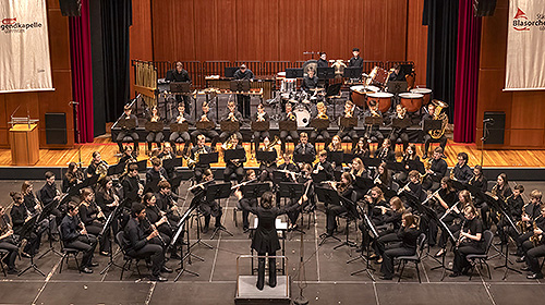 Die Jugendkapelle Göppingen in der Stadthalle